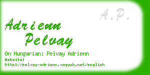 adrienn pelvay business card